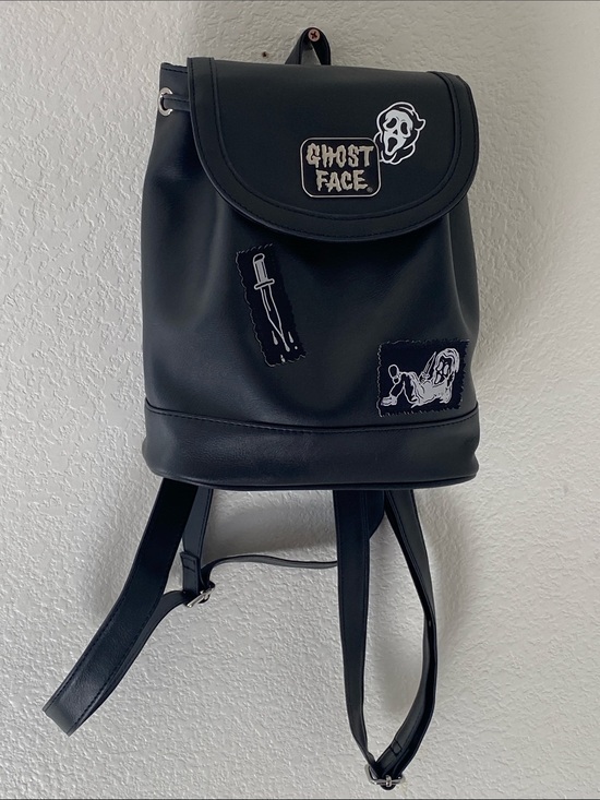 Ghost Face Patches Slouch Mini Backpack NWOT main image 5